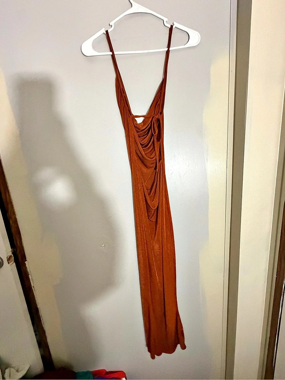 SHEIN Brown Maxi Dress Size Medium Like New